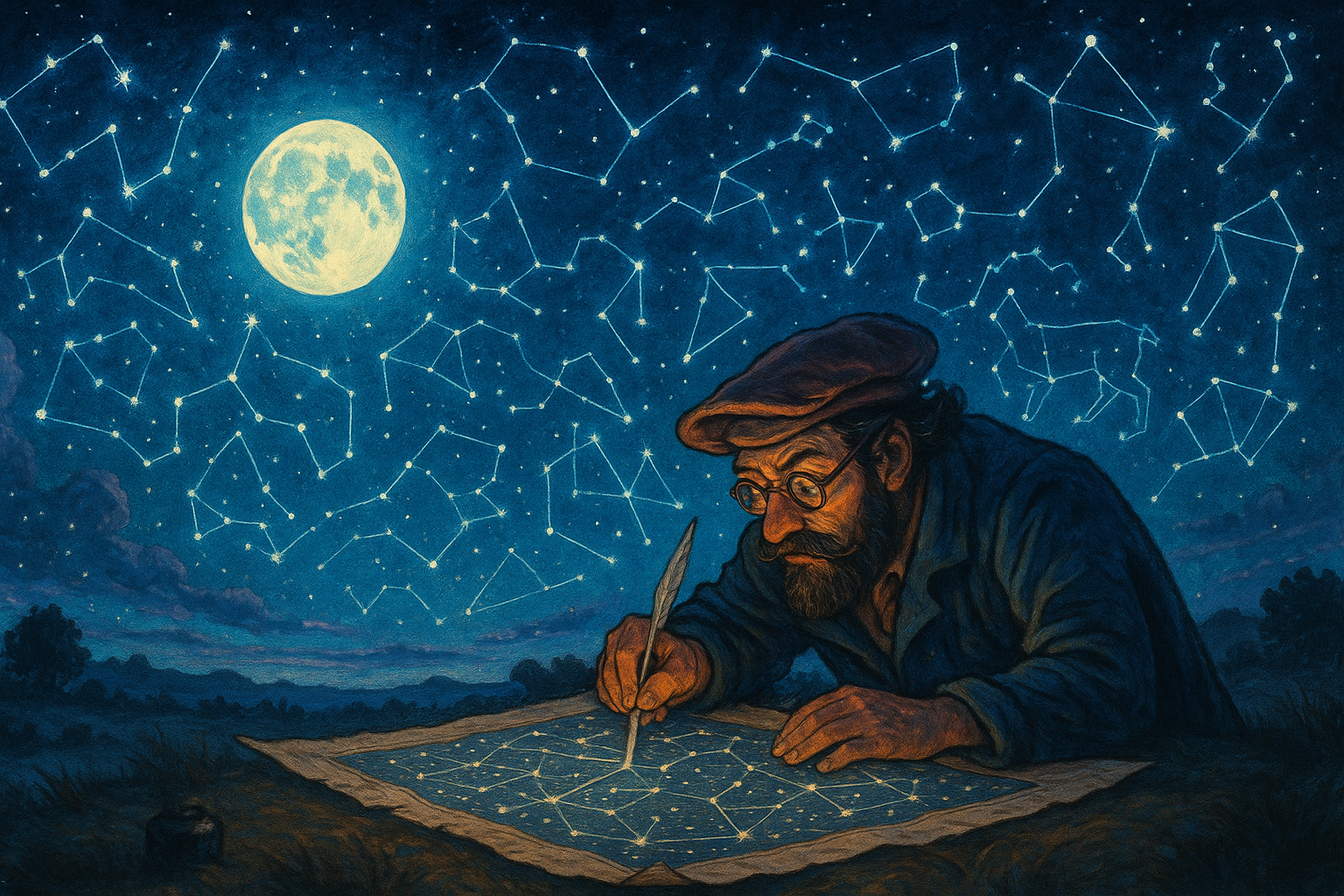 Celestial Cartographers: Mapping the Stars with Style