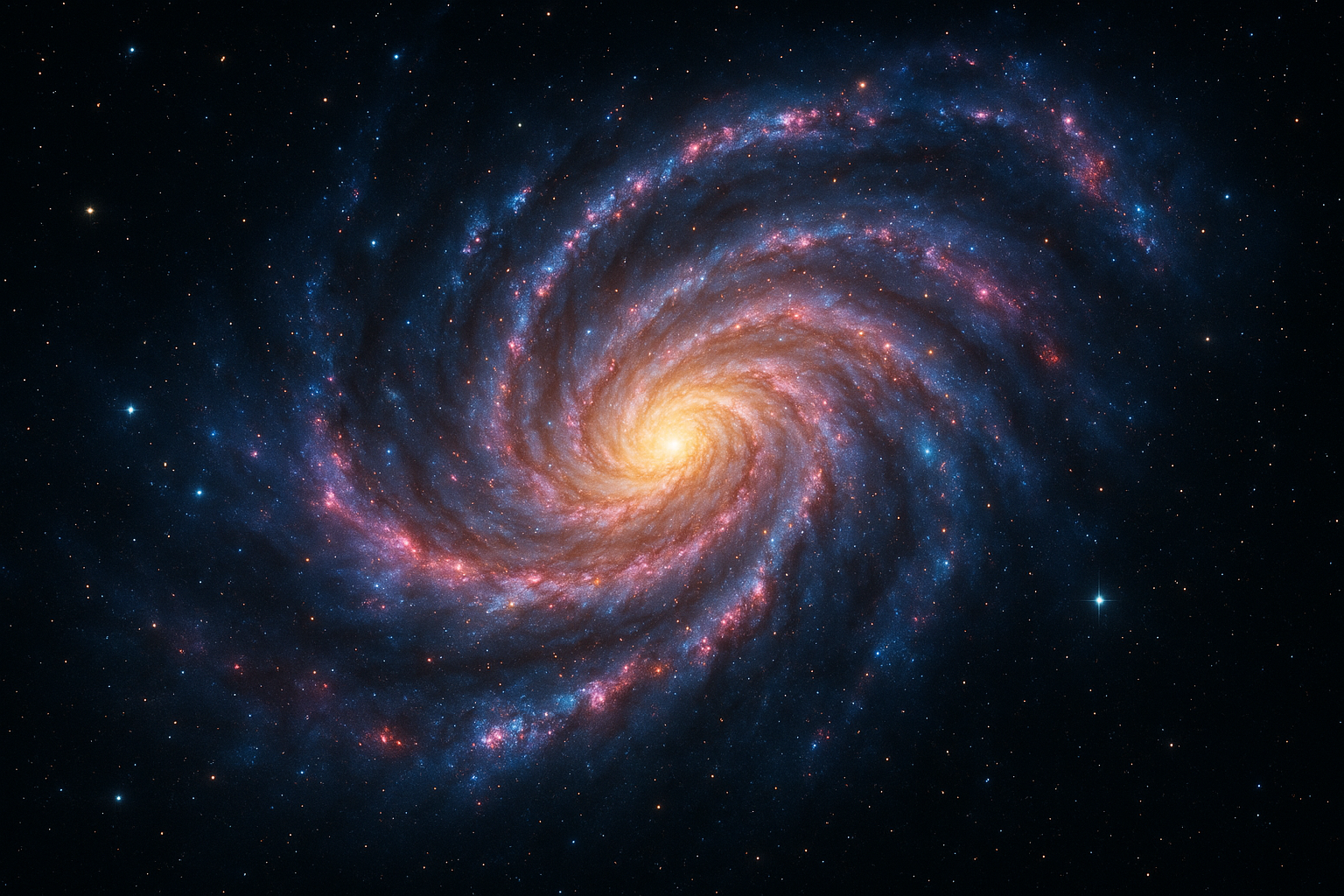 Galactic Whirl: The Dance of Spiral Galaxies