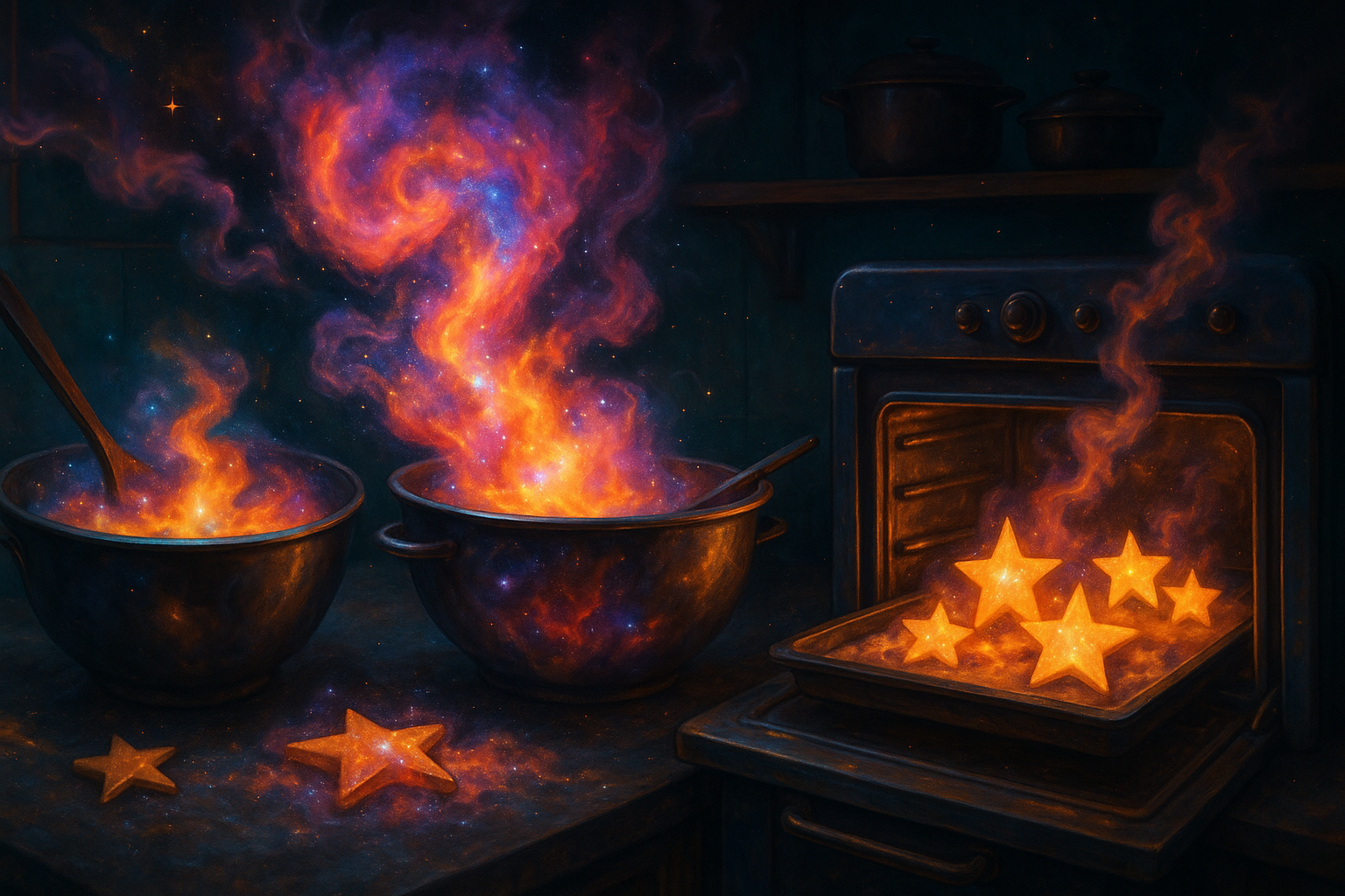The Great Cosmic Bake-Off: Baking Stars from Stardust