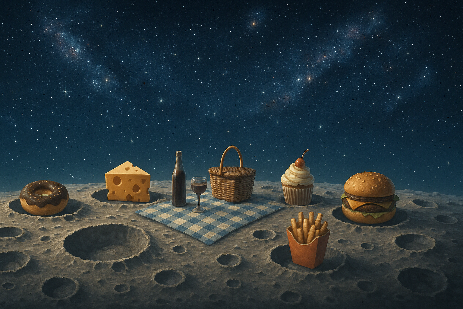The Moon's Secret Snack: Do Lunar Craters Have a Crunchy Side?