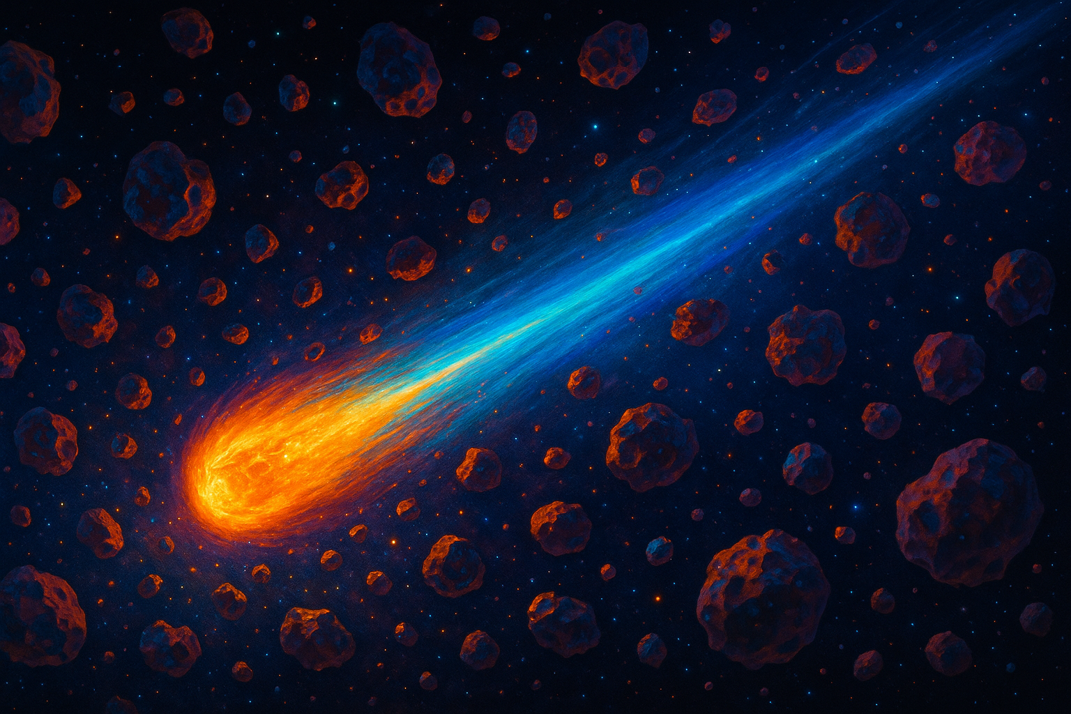 The Starship Grazer: How Comets Snack on Stellar Debris